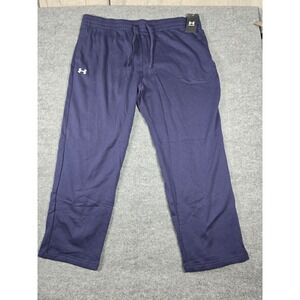 Under Armour‎ Mens Loose Fit Rival Fleece Sweatpants Navy Blue 4XLT